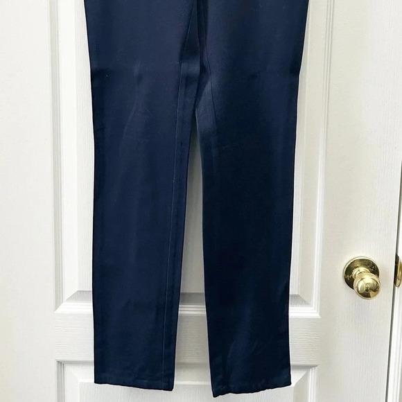 Ricki’s Slim Fit Pants Zip Pocket  Moto Stretch Micro Twill Navy Blue Size 2 - Picture 6 of 15